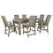 Highwood Usa Weatherly 7pc Rectangular Counter Height Outdoor Patio Furniture Dining Set 84 x 42 AD-ST7WL2CO5BA-WBR - alternate 1